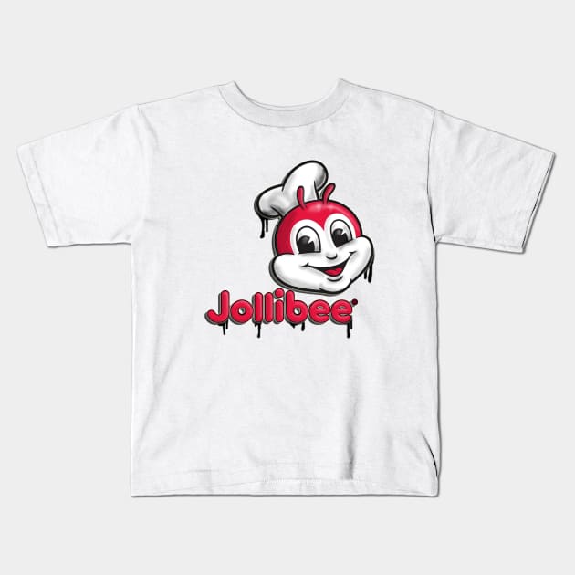 Jollibee graffiti style - Philippines design Kids T-Shirt by Estudio3e